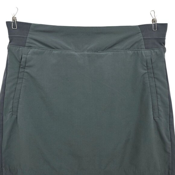 Athleta Womens 8 Skort Brooklyn Mid Rise 16" Skort Gray Activewear Pockets Lined - Picture 2 of 8